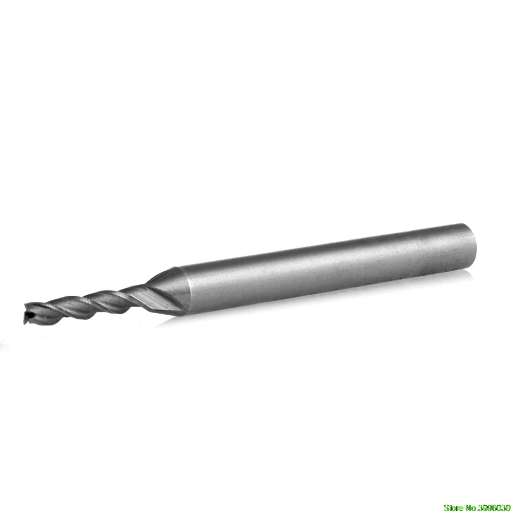 Extra Lange 3mm 3 Flute HSS & Aluminium End Mill Cutter CNC Bit Extended