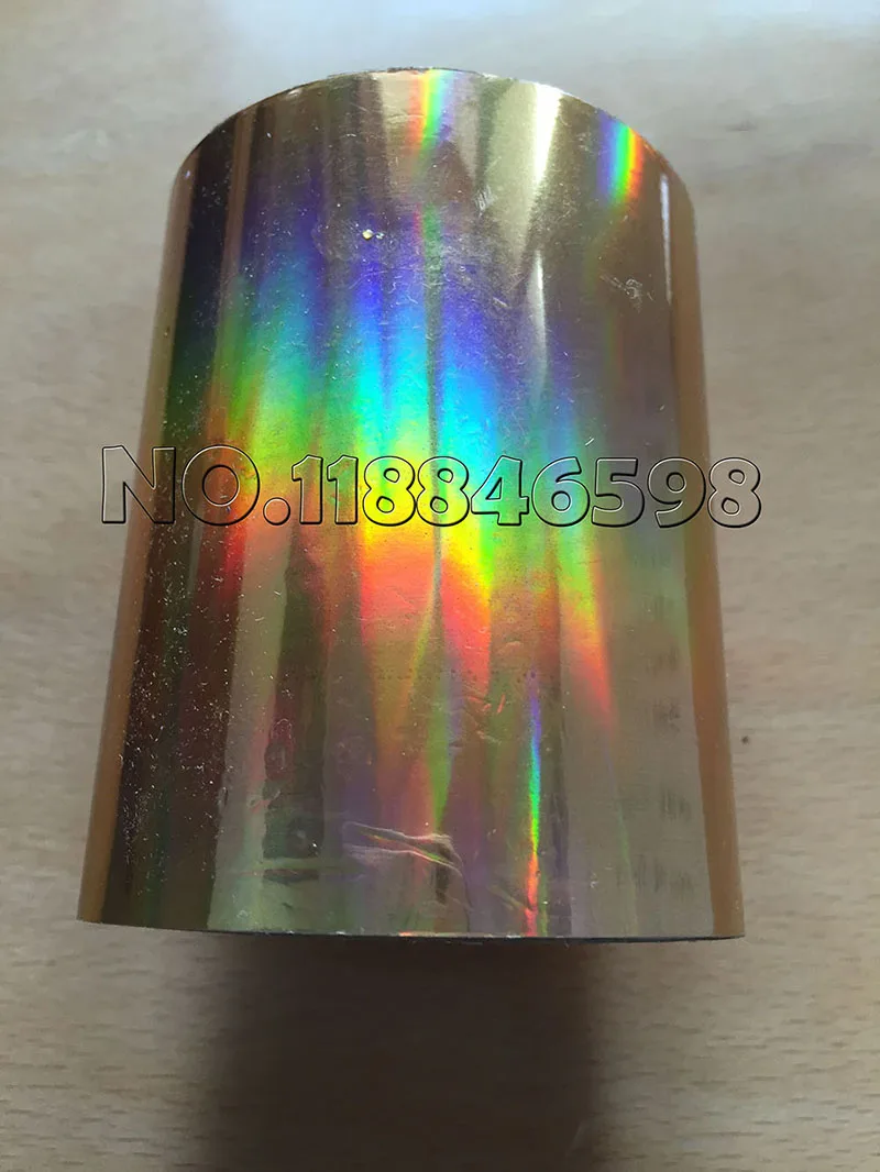 Free Ship Two Rolls Laser Gold and Silver Foil Paper DIY Heat Transfer for Hard Box/Plastic Material