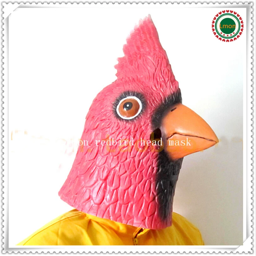 

Halloween Party Cosplay Animal masks/wigs COS masquerade Halloween fire bird red bird mask Animal Full Head Mask in stock