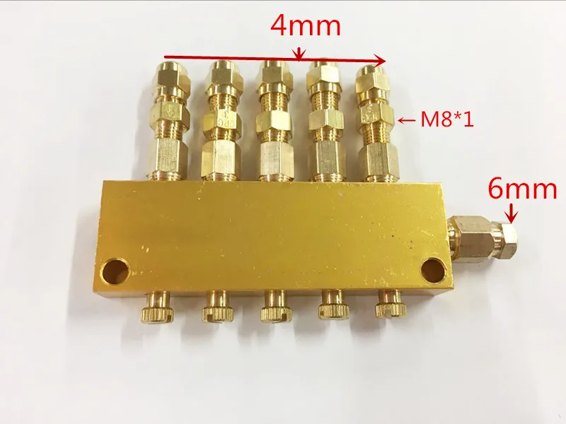 

4mm outlet*5/6mm inlet B Type volume adjustable Oil Distributor/seperator valve/divider for centralized lubrication system Large