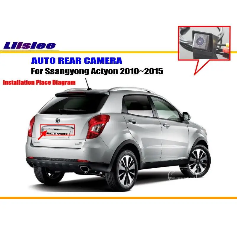 

Для Ssangyong Actyon 2010-2015 Автомобильная камера заднего вида, задняя парковочная Автомобильная HD фотокамера, комплект аксессуаров