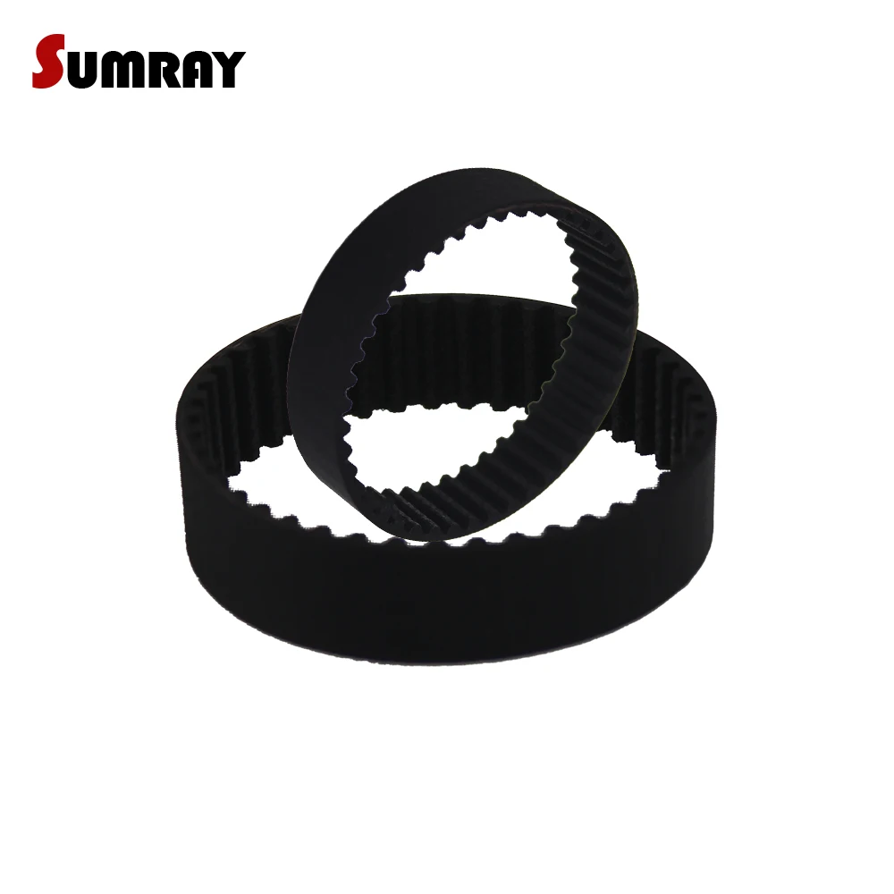 2PCS HTD3M Timing Belt 3M-150/153/156/159/162/165/168/171/174/177mm Pitch Length Transmission Belt 10/15mm Belt Width Gear Belt