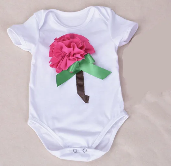 Neugeborenen baby mädchen bodys Blume kuchen kleinkind baumwolle overall kleidung Infant geburtstag mädchen outfit roupas infantil meninas