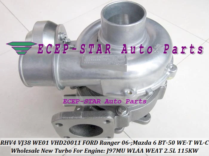 

RHV4 VJ38 VCD20011 WE01 Турбокомпрессор для FORD Ranger 06- WLAA WEAT для MAZDA 6 2007-BT50 BT-50 WE-T WL-C J97MU 2.5L 115KW