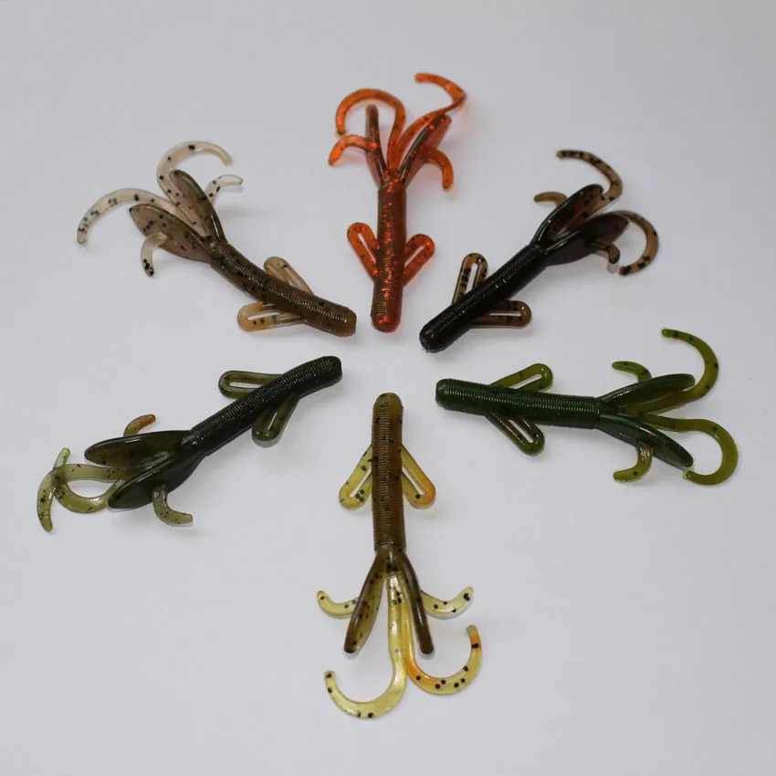 

New arrival 30pcs/lot 6cm 3g soft shrimp fishing lure isca artificial bait tackle soft bait fishing grub lure bass bait