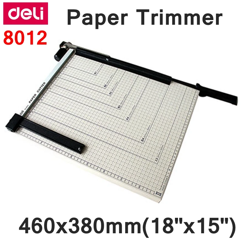 

[ReadStar]Deli 8012 Manual paper trimmer A3 size 460x380mm(18"x15") large paper trimmer with scaler Cut Paper cutter