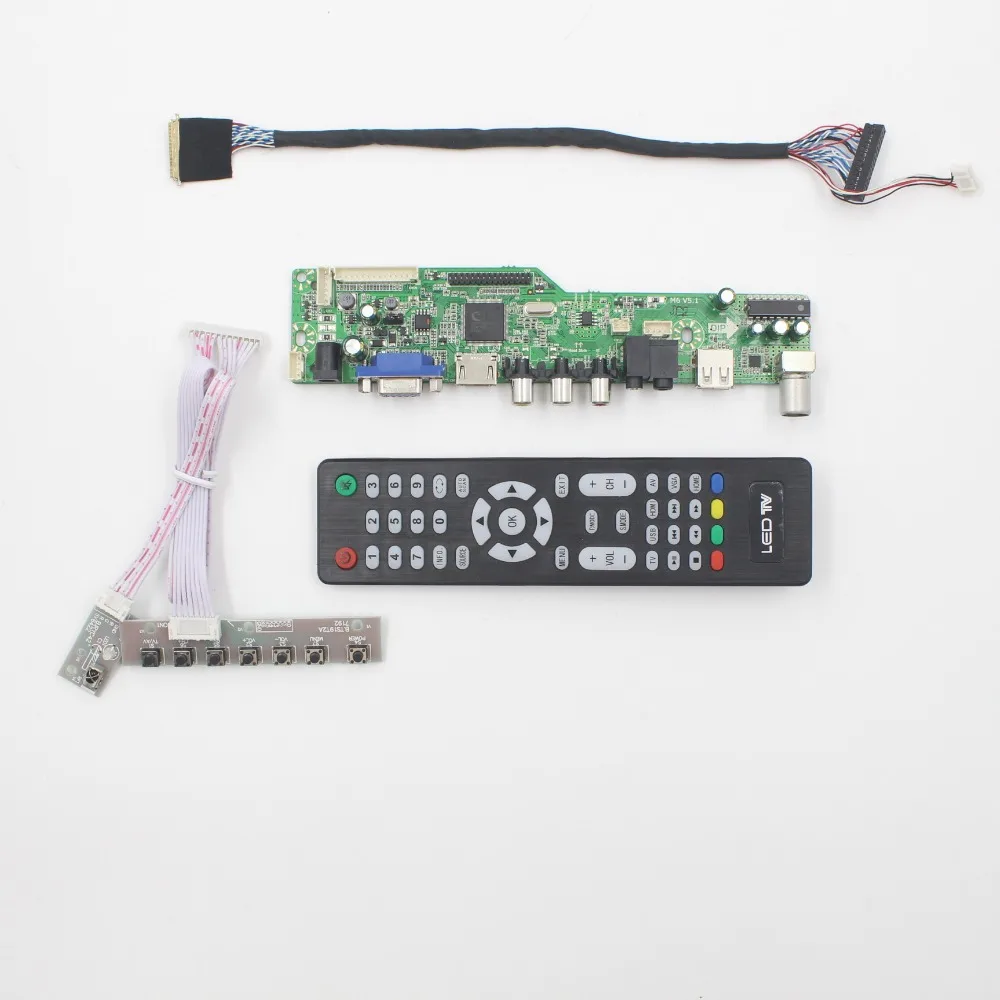 TV controller board with TV AV VGA Audio USB HDMI-compatible for 15.6 inch 1920X1080 LP156WF4-SLB1 LP156WF4-SLBA LP156WFC-TLB1