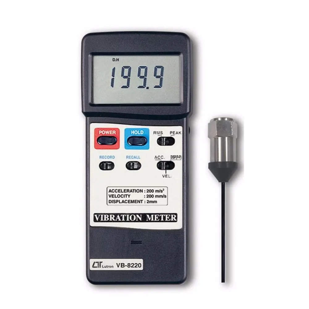 Professional Acceleration Velocity Displacement Vibration Meter VB-8220 High Accuracy Vibration Gauge Vibroscope Vibrometer