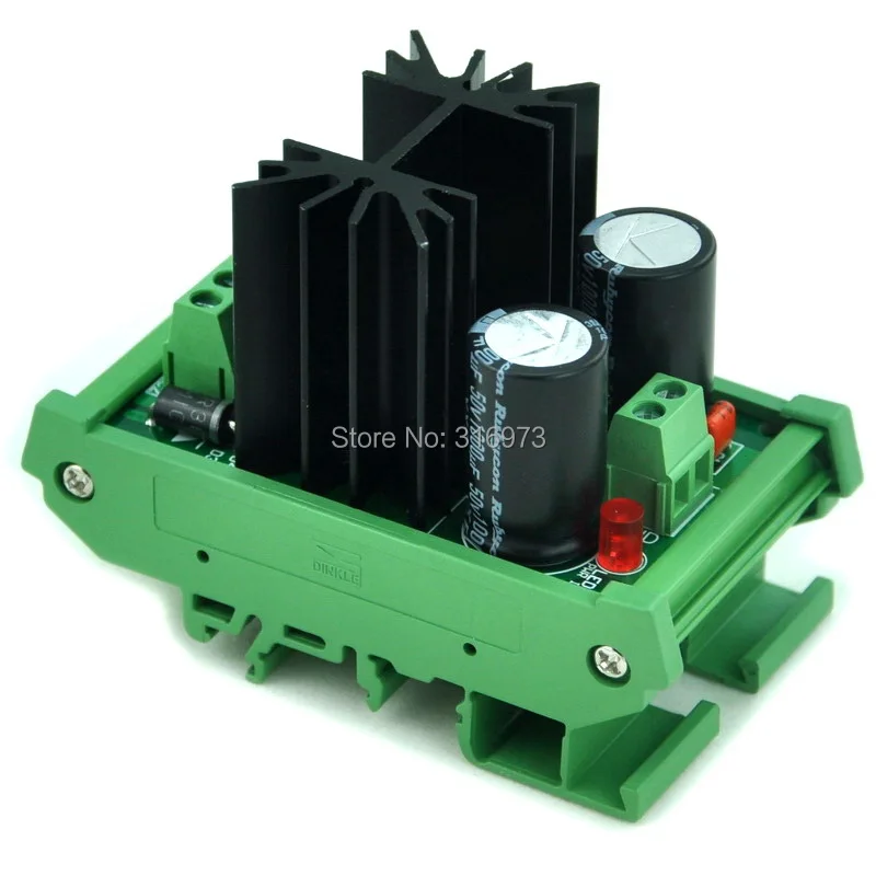 

DIN Rail Mount Negative 1.25~37V DC Adjustable Voltage Regulator Module.