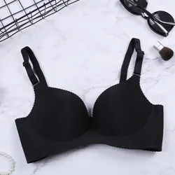 2019 New Arrival Women Bra Push Up Sexy BH Soft Bra Big Size 6 Colors Adjustable Lingerie Gather Seamless One-Piece Lady Bra