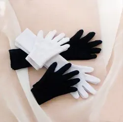 [wamami] White/Black Long Gloves For 1/4 MSD 1/3 SD DZ AOD BJD Dollfie