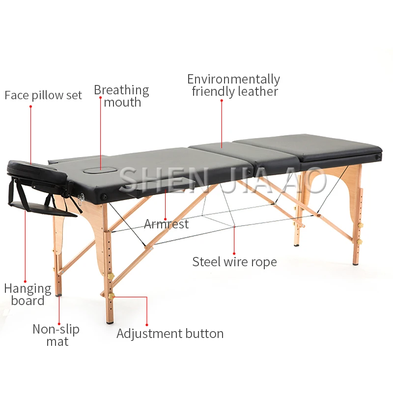 Cama de masaje multifunción plegable, cama de masaje de Medicina China dedicada a la salud, cama de terapia de masaje de refuerzo, 1 unidad