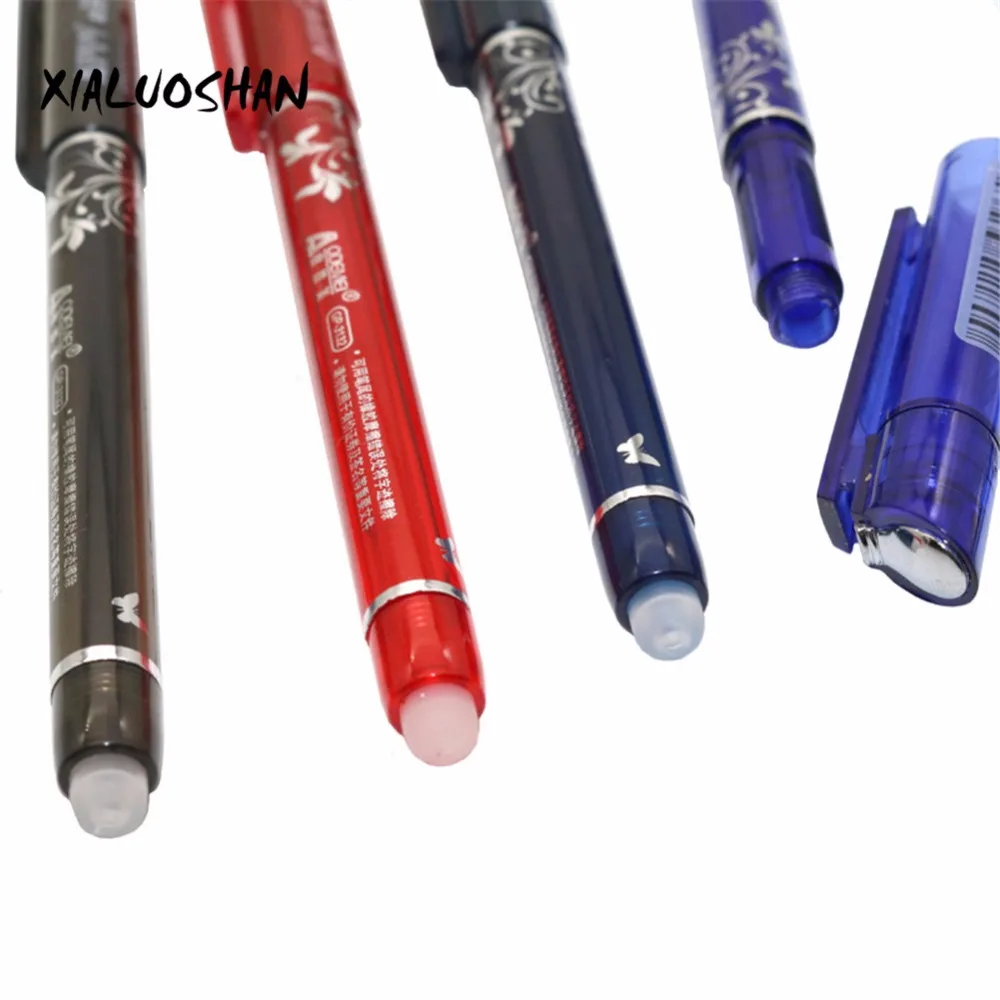 5 Chiếc Xong Xóa Được Gel Nạp Lại Là Đỏ Mực Màu Xanh Và Đen Một Phép Thuật Viết Trung Lập Bút Văn Phòng Học nguồn Cung Cấp