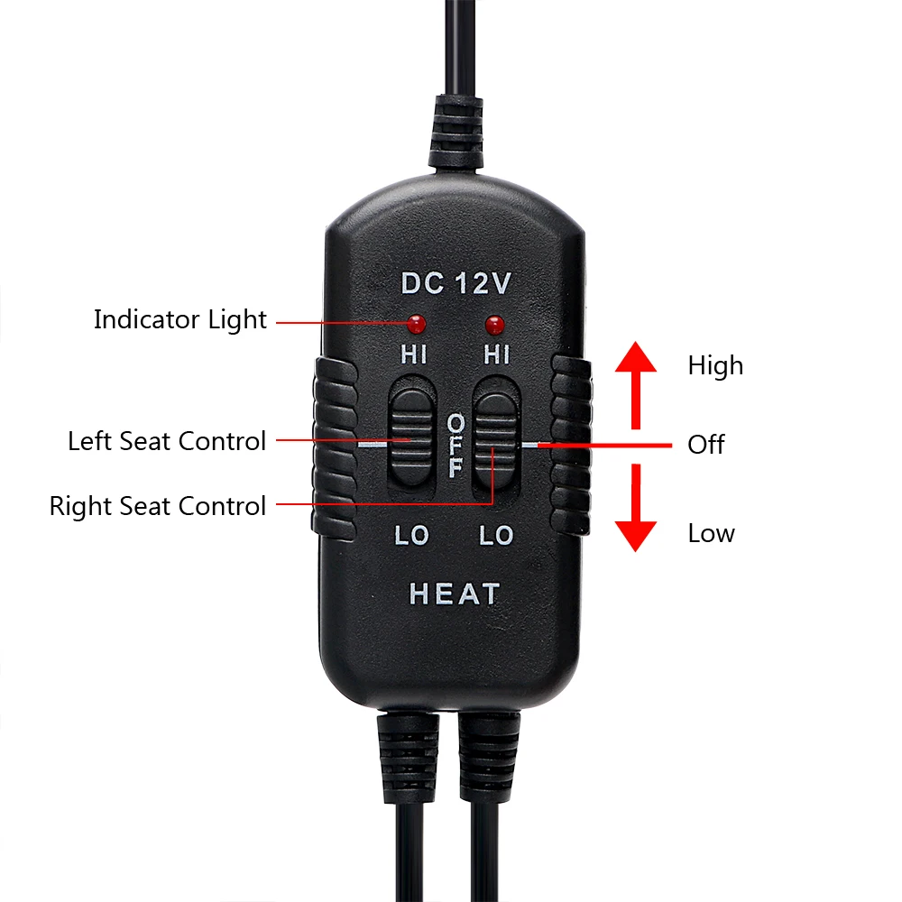 Two-Seater Car Electric Heating Seat Cushion Version Auto Seat Covers Electric Heated Car Seat CushionHeater Car heating Pad