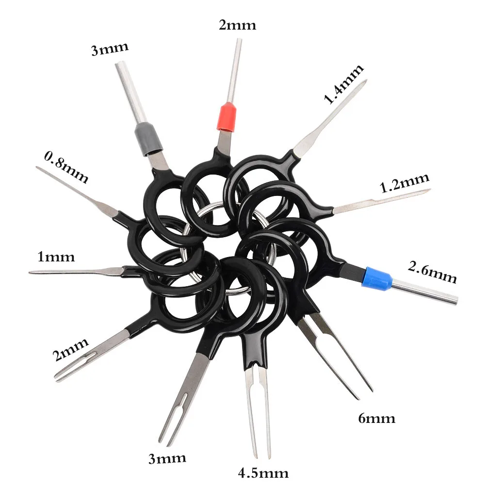 WHDZ 11Pcs/set  Terminal Removal Tools Car Electrical Wiring Crimp Connector Pin Extractor Kit for Car Plug Repair Tool