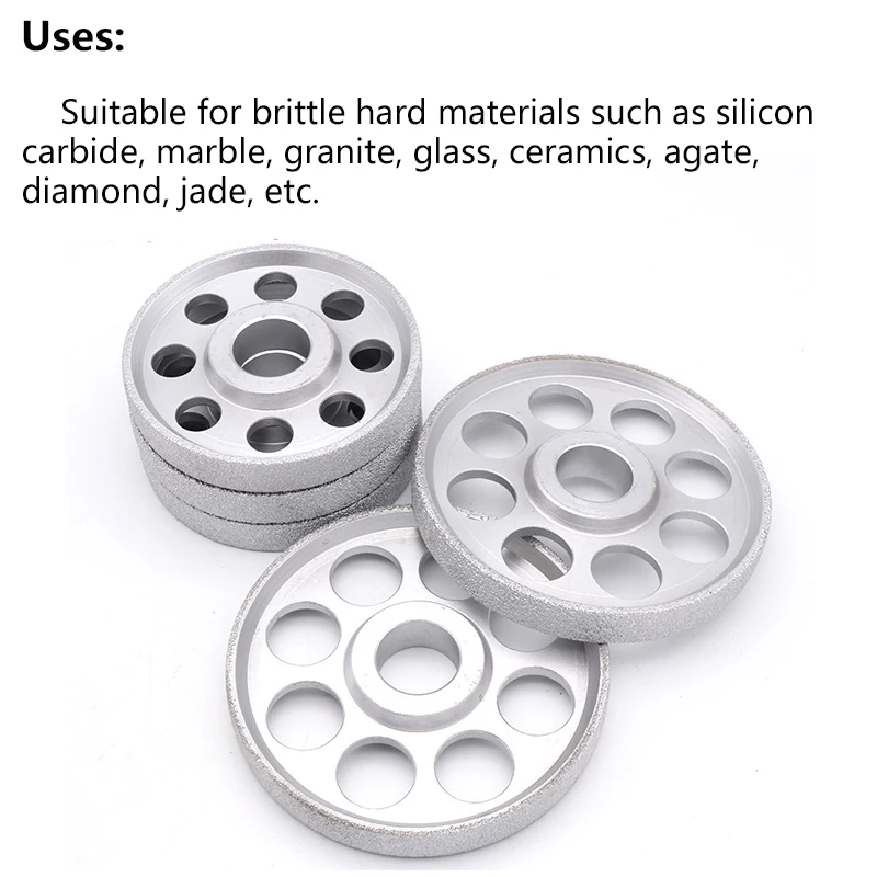 1pcs 125/150mm Vacuum Brazed Diamond Grinding Wheel Suitable Deburring Rust Removal Tool for Marble Granite Glass Ceramic Jade