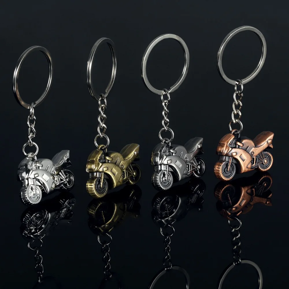 Heavy Metal Motorcycles Model Key Chains Gadgets For Men Vintage Autocycle Keychain Car Trinket Souvenir Party Boyfriend Gift