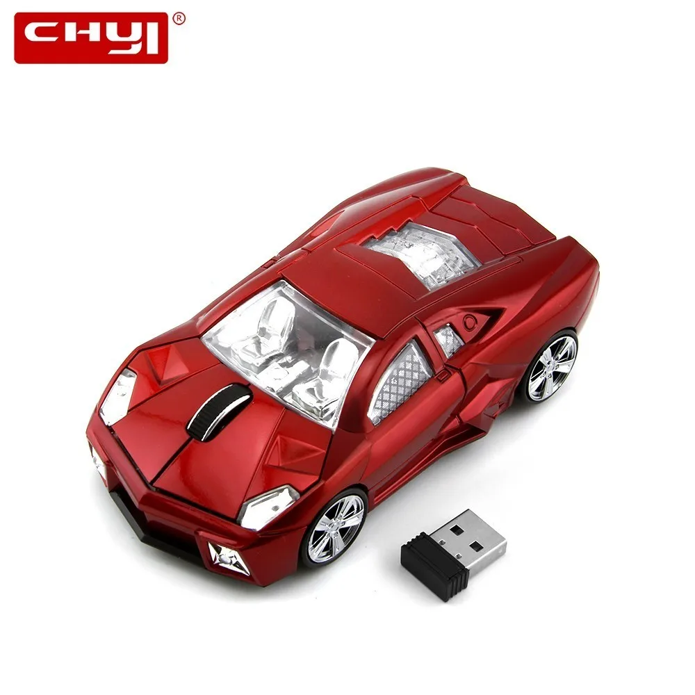 Wireless Mouse 3D Sport Car Shape Optical Computer MIce 2.4Ghz 1600DPI Mini Car Mause With USB Receiver For Laptop PC Desktop