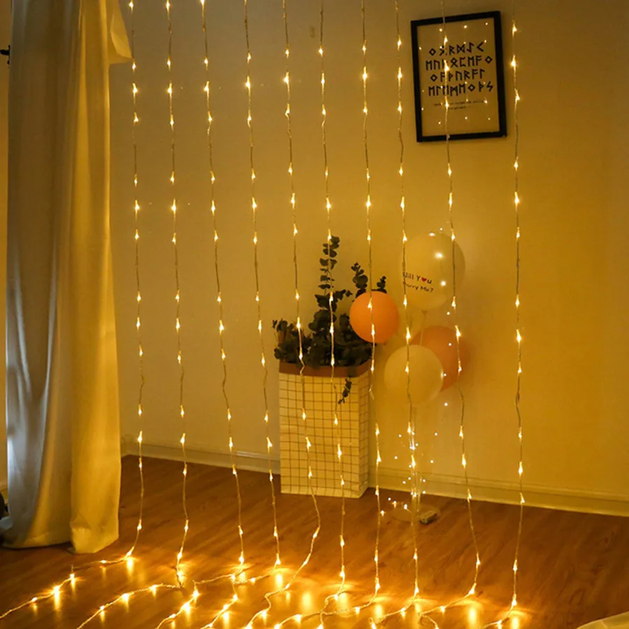 6*3M 3*6M LED Waterfall String Light Outdoor Curtain Icicle Light Meteor Shower Rain Light Christmas Wedding Garland Light