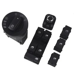 for Audi A4 B6 B7 RS4 for SEAT Exeo Window Panel Switche Master Electric Power button Headlight switch Rear view mirror switch