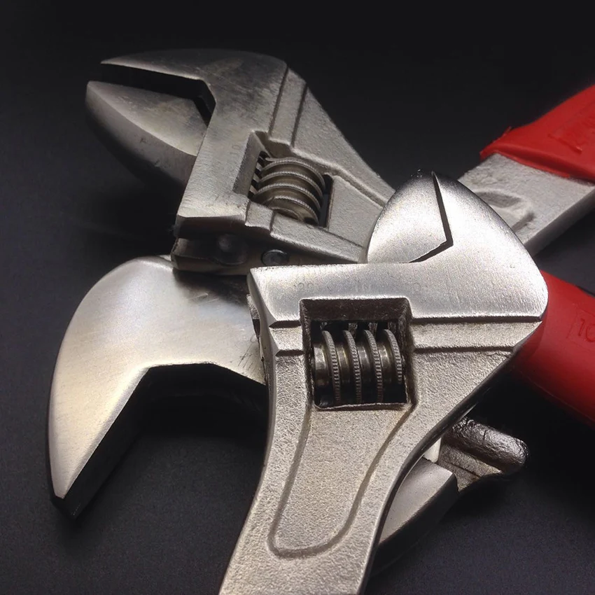 6 "/8"/10 "/12" ประแจปรับ Multi-Functional Spanner พลาสติก Handle ประแจ auto ช่างซ่อมเครื่องมือเปิดประแจ