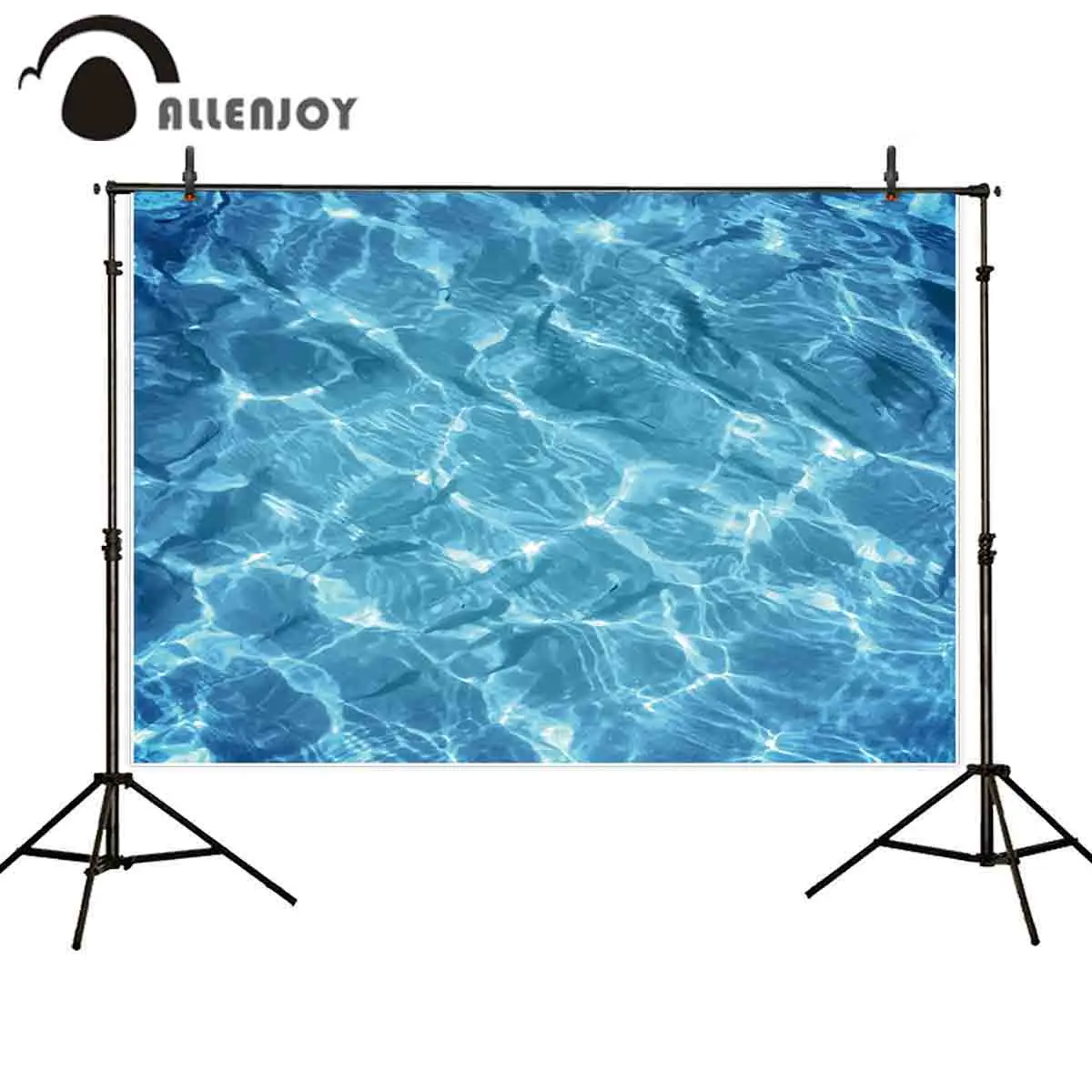 

Allenjoy photo background oil painting blue swimming pool summer water original design professional photocall photophone