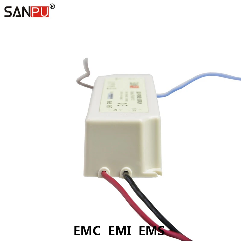 SANPU SMPS EMC EMI EMS Switching Mode Power Supply 12V 35W AC-DC LED Driver Waterproof IP67 Plastic (Replace MeanWell LPV-35-12)