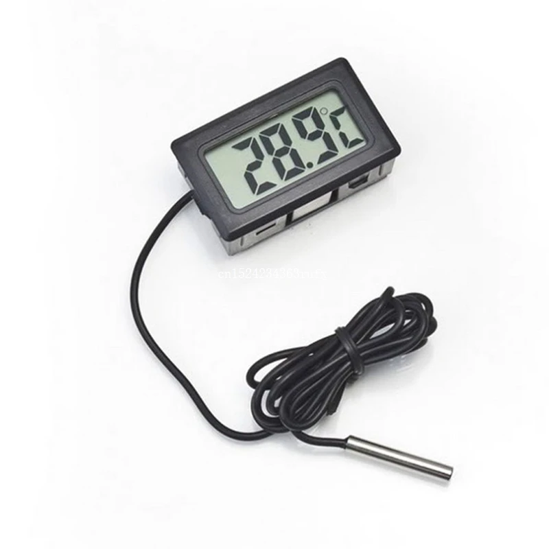 500pcs Display digital thermometer Car refrigerator aquarium fish tank embedded electronic digital thermometer wholesale