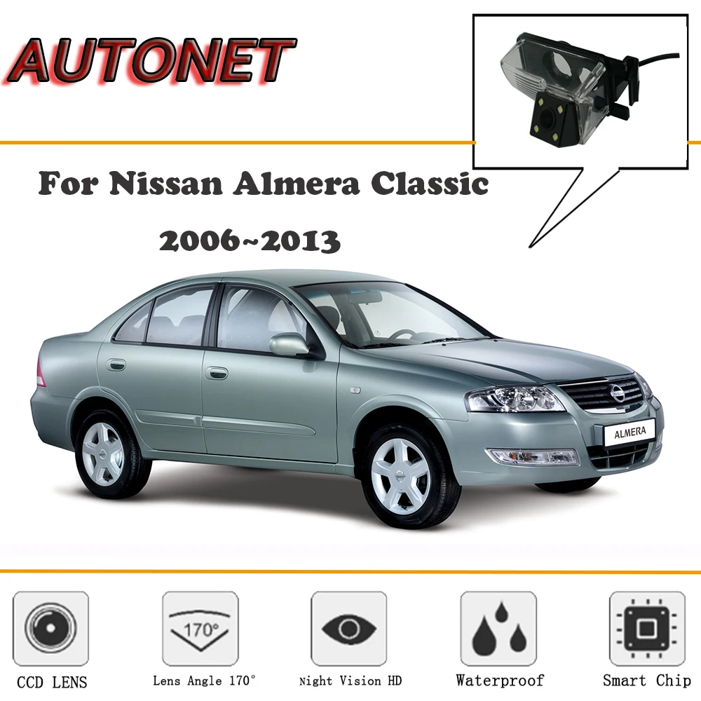 AUTONET macchina fotografica di Retrovisione Per Nissan Almera Classic 2006 ~ 2013/CCD/Visione Notturna/Macchina Fotografica D\'inversione/ macchina