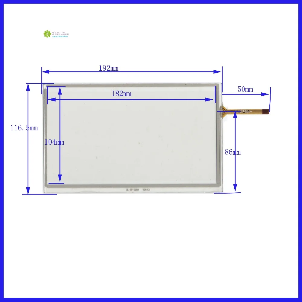 

ZhiYuSun 8inch 4 line For Car DVD touch screen panel 193mm*117mm this is compatible 193*117 TouchSensor FreeShipping