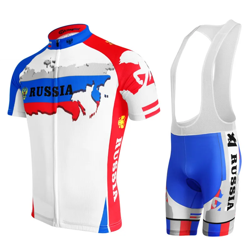 

2017 NEW Men's Russia Cycling Jersey summer cycling clothing Cycling wear Cycling Sets 3D gel pad