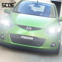 For Mazda BT-50 Mazda2 MPV MX-5 II Premacy Tribute SCOE 2PCS Auto Low Beam Super Halogen Bulb Headlight Car Styling warm white