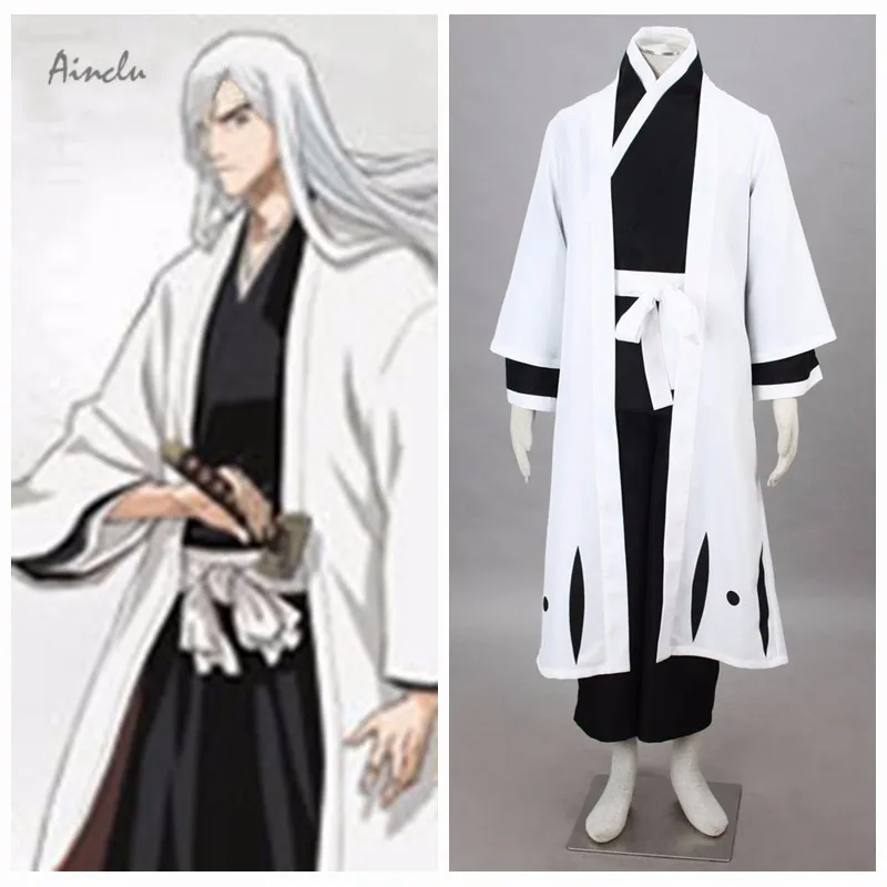 Ainclu Bleach Ukitake Zyuusirou Cosplay Costume for Halloween Costume Tailor-made/Customize for adults and kids