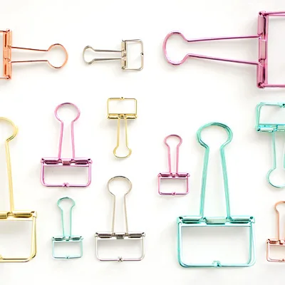 Paper Clips Clips De Papel Binder Hollow Clips Photo Holder Office Accessories Wonder Clips Cute Gift Bureau Accessoires large