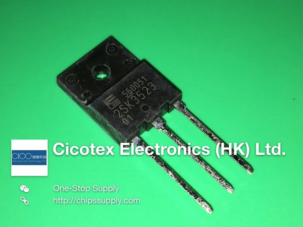 

3 шт./лот 2SK3523 TO-247PF TO-3PF K3523 N-CHANNEL SILICON POWER MOSFET 2SK3523-01R 2SK352301R