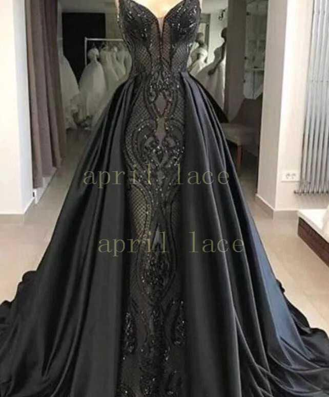 

free shipping stock ys003# 5 yards black sequin embroidery luxury lace for bridal wedding dress/sawing