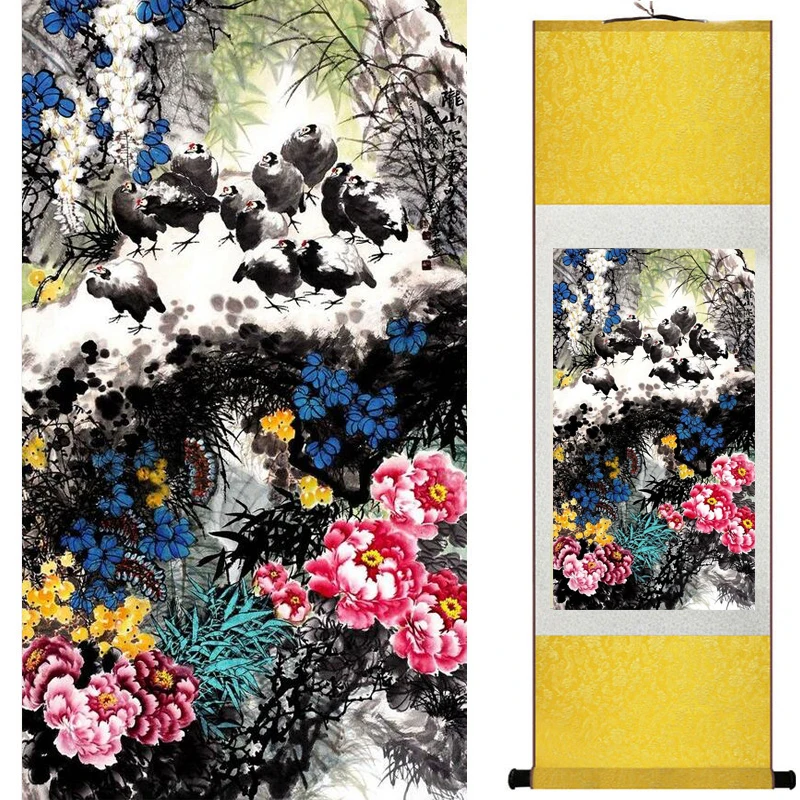 

Birds and flowers painting home office decoration painting living room painting 20190720001