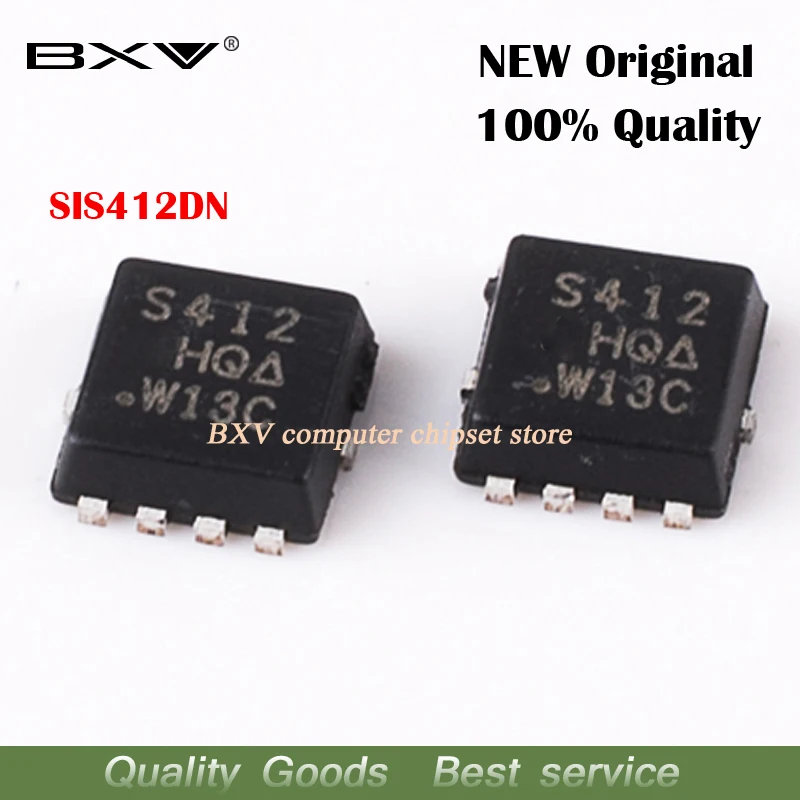 Free shipping 10pcs SIS412DN SIS412 S412 MOSFET QFN-8 original authentic