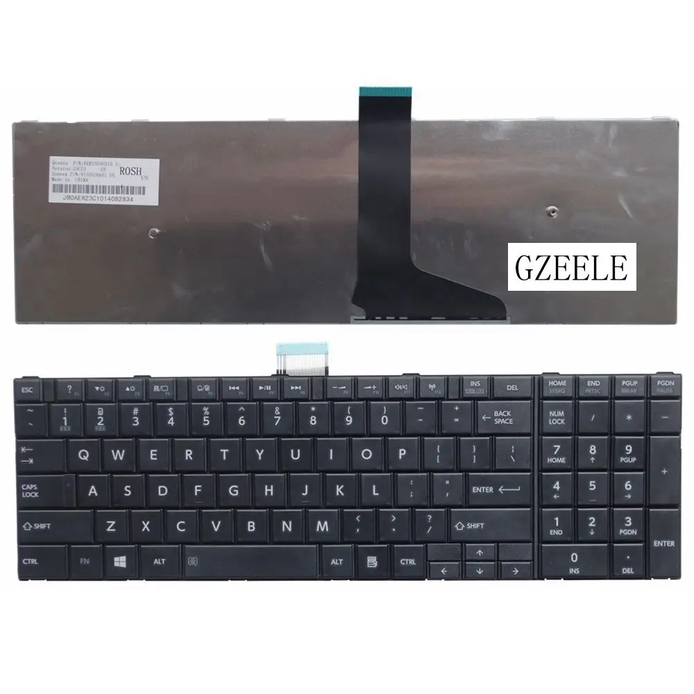 

GZEELE NEW US English keyboard for Toshiba Satellite C50D C50-A C50-A506 C50D-A C55 C55T C55D C55-A C55D-A Laptop Keyboard