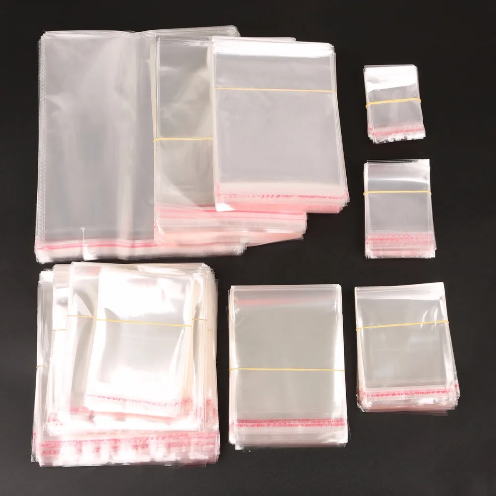 Multi Sizes Option Packaging Bags Transparent Opp Bag Packing Plastic Bags Self Adhesive Seal Storage Bag