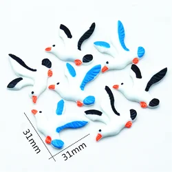 31mmX31mm 20PCS Resin Flatback Seagulls|Flatback Sea Beach Miniatures|Summer Holiday miniatures