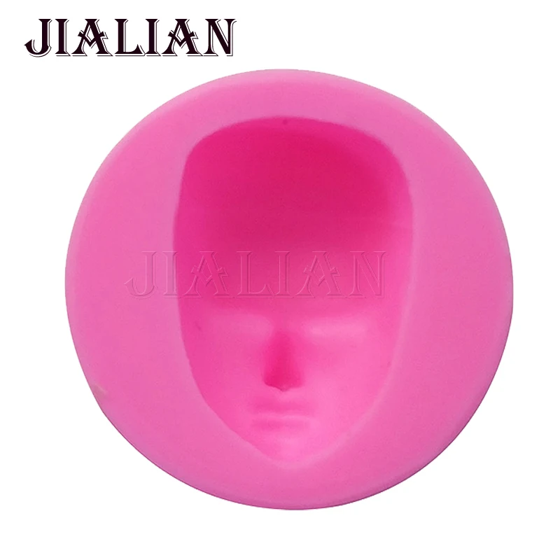 DIY Boy man Face Silicone Mold head Fondant Molds Cake Decorating Tools Chocolate Gumpaste Mould Polymer Clay Resin Molds T790