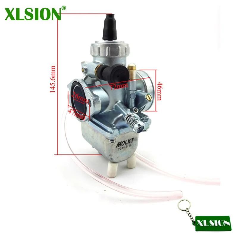 XLSION 26mm Molkt Carb Carburetor For 125cc 140cc 150cc Lifan YX Zongshen Pit Dirt Bike Stomp Thumpstar Atomic DHZ SSR