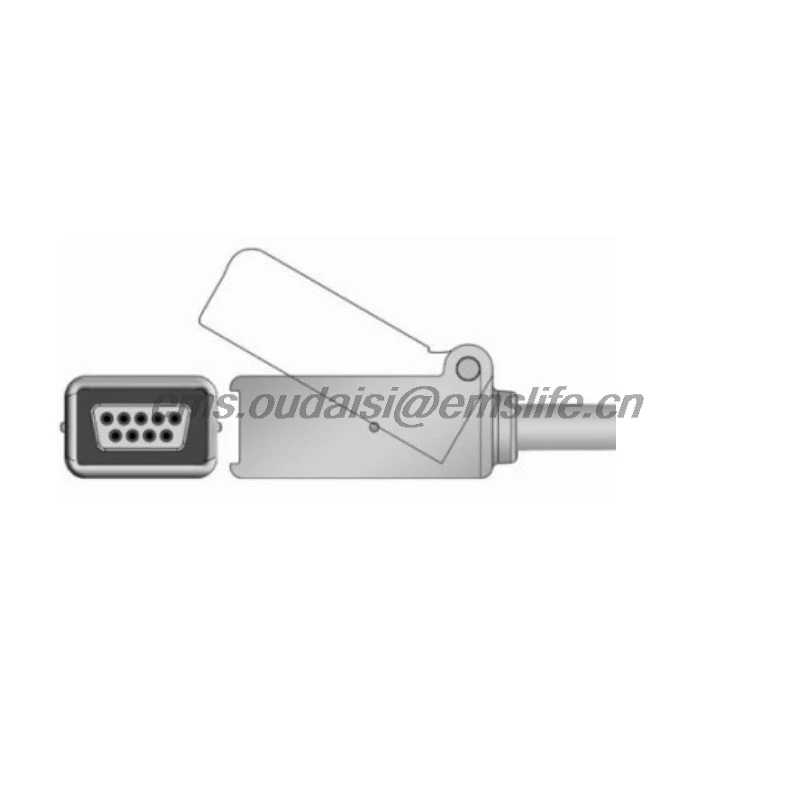 SPO2 Connector of SPO2 sensor for DB9 female patient monitor