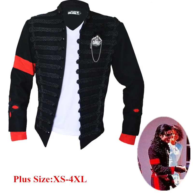 

Classic XS-4XL MJ michael jackson Black Jacket / formal dress pesident reception in Whitehouse Plus Size