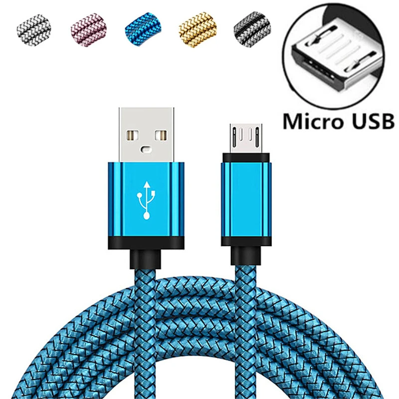 2M 3M di Lunghezza Cavo Micro USB per Samsung Galaxy E7 E5 A7 A5 A3 J7 J5 2015/ 2016 Cavi di Ricarica per xiaomi huawei htc di Ricarica Veloce