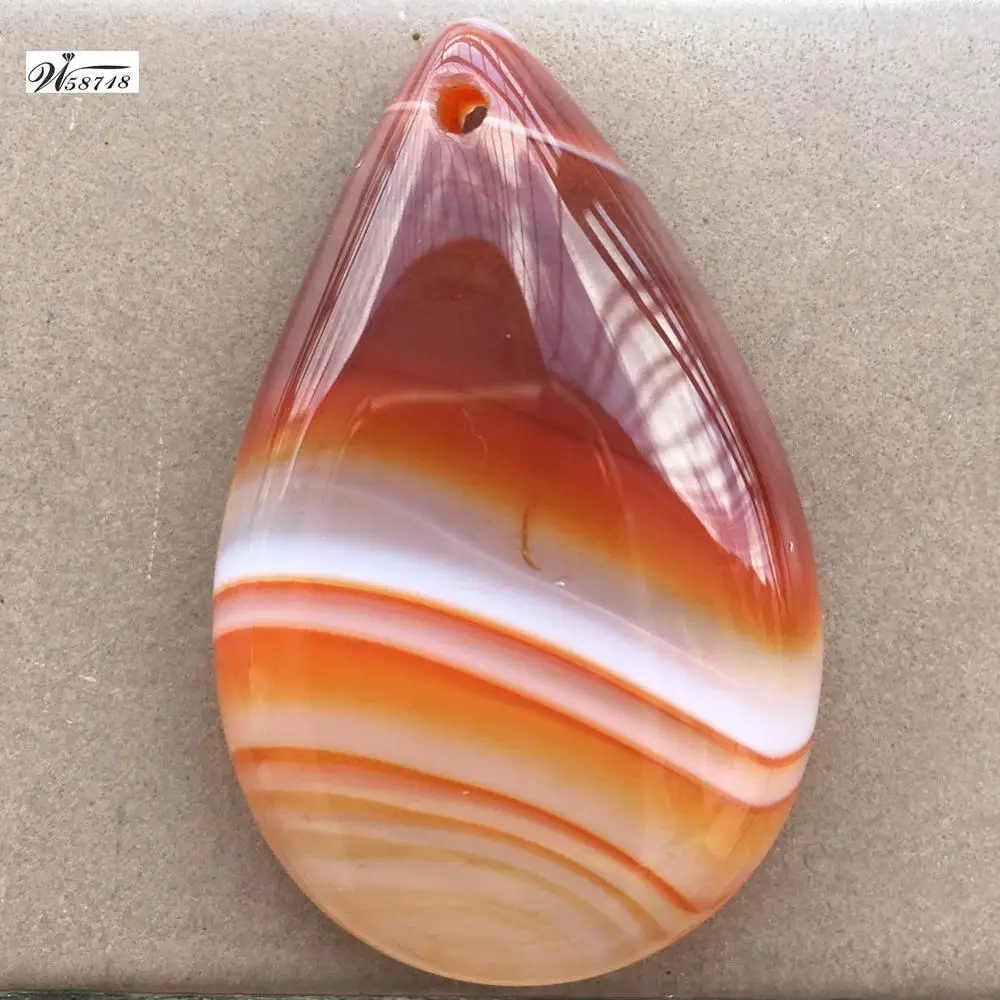 Beautiful jewelry Carnelian Water Drop Women Men Pendant Bead 1pcs  pWB719