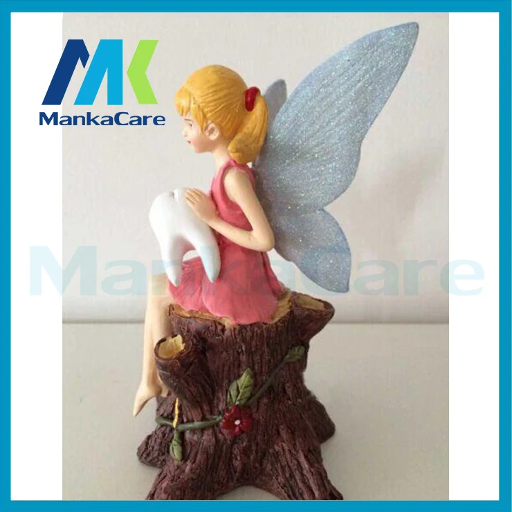 Vivid Tooth Fairy Coloerful Resin Artwork Souvenir Craft Accessories Furnishing for Dental Gift, Clinic and Medical Decor