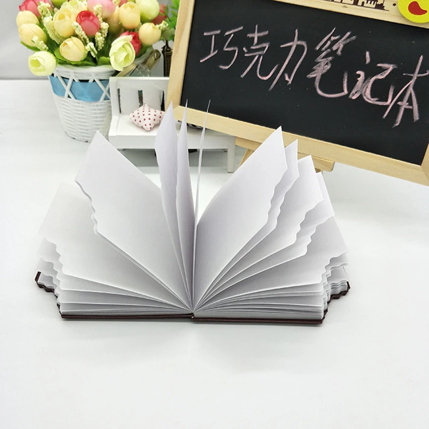 Chocolate Shape Notebook Creative Memo Pad Paper Writing Message Notepad Students Stationery Office Supplies Diary Notes