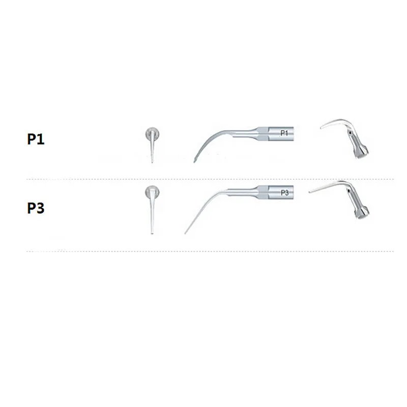 Puntas de escalador Dental ultrasónico compatible con EMS, pieza de mano, raspador ultrasónico, punta de escalado, G1,G2,G3,G4,P1,P3, P4, 5 piezas